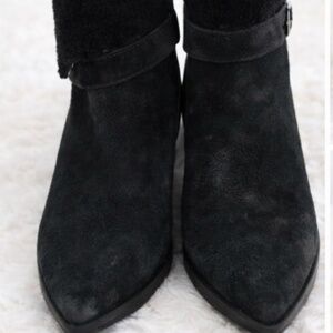 UGG Black Suede Ankle Booties